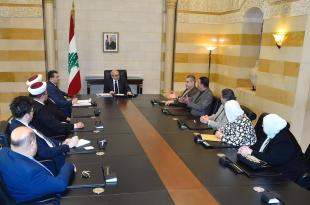 سلام استقبل وفد هيئة رعاية السجناء: متابعة الملف واقرار العفو العام